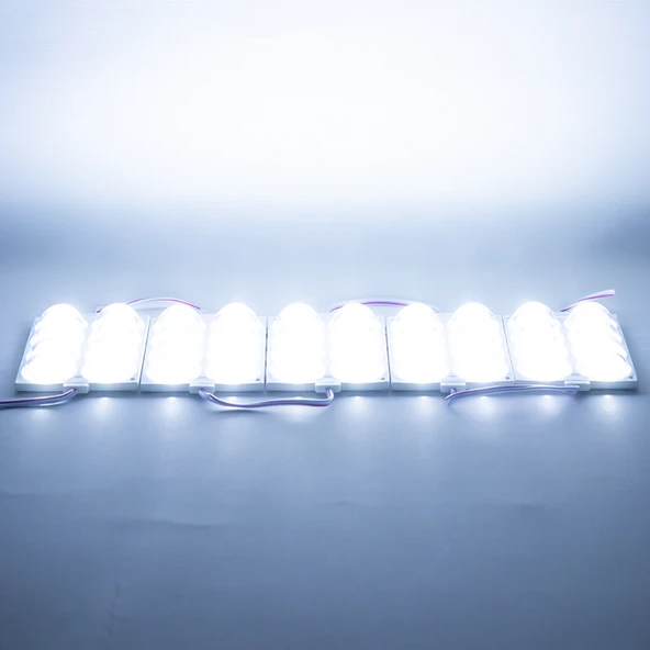 Powermaster 12 Volt 6 Watt Soğuk Beyaz Yanıp Sönen 3030 Modül Led 8 Ledli Mercekli - 4