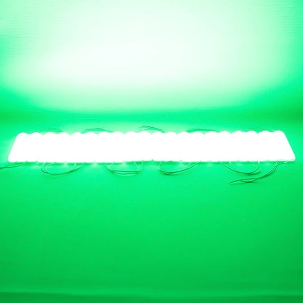 Powermaster 12 Volt 3.6 Watt Yeşil 2835 Mercekli Modül Led - 6