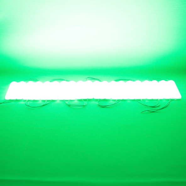 Powermaster 12 Volt 3.6 Watt Yeşil 2835 Mercekli Modül Led - 4