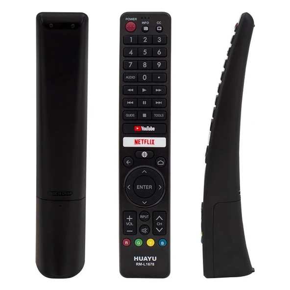 Huayu RM-L1678 Sharp Netflix-Youtube Tuşlu Lcd-Led Tv Kumanda Televizyon Kumandası - 5