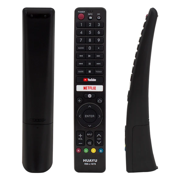 Huayu RM-L1678 Sharp Netflix-Youtube Tuşlu Lcd-Led Tv Kumanda Televizyon Kumandası - 4