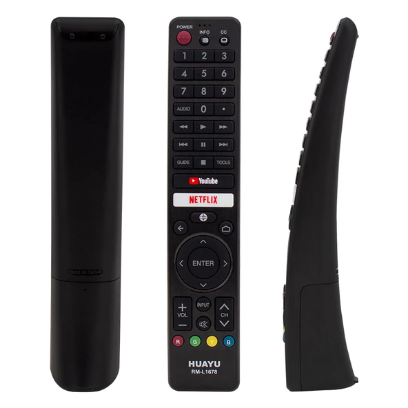 Huayu RM-L1678 Sharp Netflix-Youtube Tuşlu Lcd-Led Tv Kumanda Televizyon Kumandası