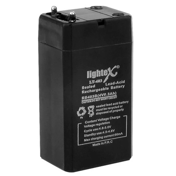 Ayt Lightex LT-403 4.2 Volt 0.3 Amper Akü - 3