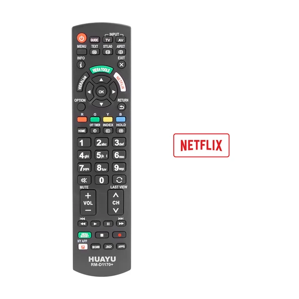 Weko Rm-D1170+ Panasonic 3D li Lcd Led Tv Televizyon Kumandası Uzaktan Kumanda - Resim 3