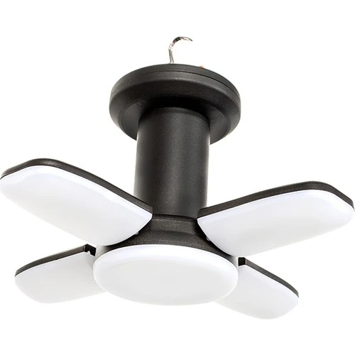 Powermaster Şarjlı Kamp Lambası Aydınlatma 150 Watt Usbli Led Askı Aparatlı 3 Modlu Katlanabilir 4 Kanat - 2