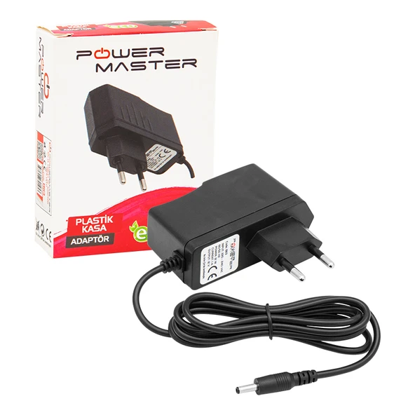 Powermaster Pm-8113 12 Volt 1 Amper Modem Ev Ve Mutfak Aletleri Adaptörü 3.5 1.35 Uçlu Priz Tipi Adaptör - 3