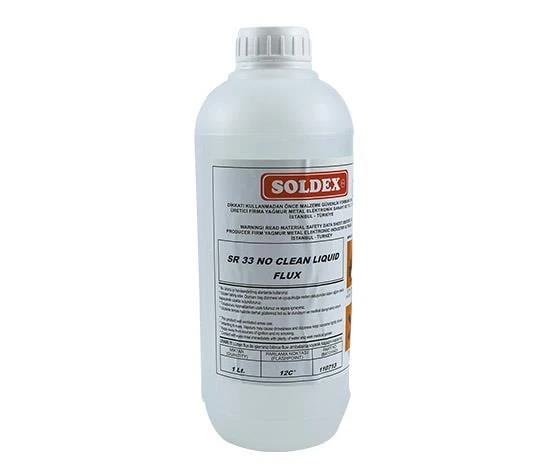 SOLDEX SR-33 * SR-3301 TEMİZLİK GEREKTİRMEYEN 1 LİTRE SIVI FLUX (SR 3301) - Resim 3