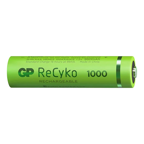 GP 1000 RO3 İnce Şarjlı Kalem Pil 2'li Paket - 4