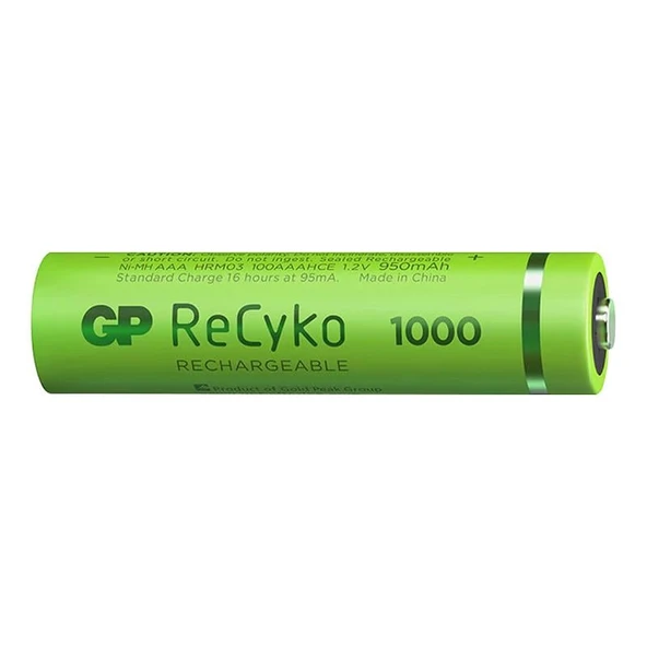 GP 1000 RO3 İnce Şarjlı Kalem Pil 2'li Paket - 6