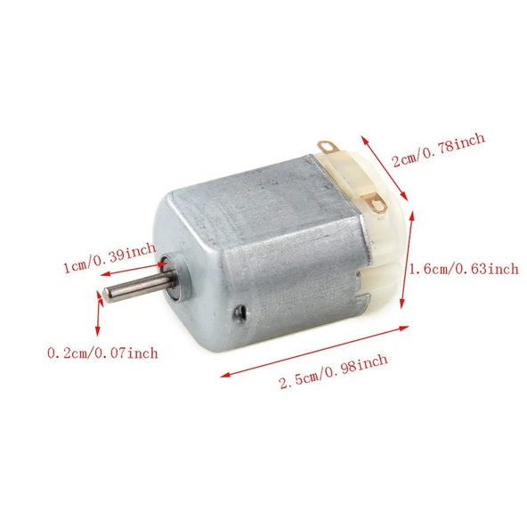 Ayt DC 3-4 Volt Işıldaklar İçin Motor Okul Deney Motoru Küçük Motor - 4