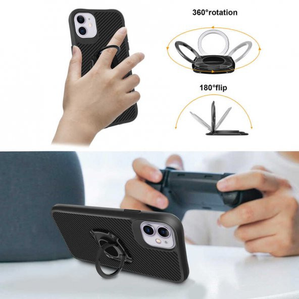 Apple iPhone 12 Kılıf Zore Timo Kapak - 8