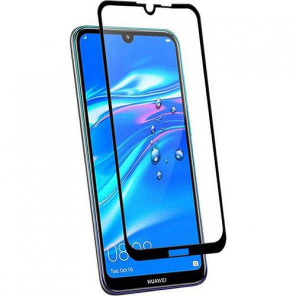 Huawei Y6 2019 6D Nano Kırılmaz Cam Ekran Koruyucu Plastik ve Cam Karışımı