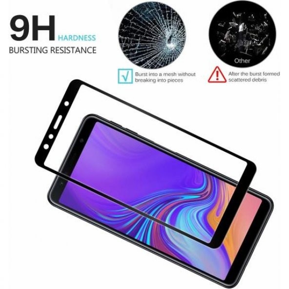 Samsung Galaxy A9 2018 6D Nano Kırılmaz Cam Ekran Koruyucu Plastik ve Cam Karışımı - 3