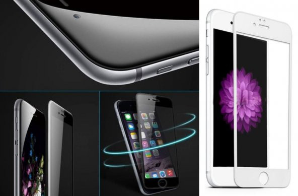 iPhone 7 8 3D Tam Kapatan Kavisli 3 Boyutlu Tam Kaplayan Cam