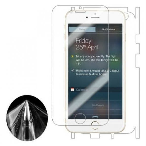 iPhone 7 8 Ön Arka Zore ZumBody Antişok Ekran Koruyucu (Cam Değil)