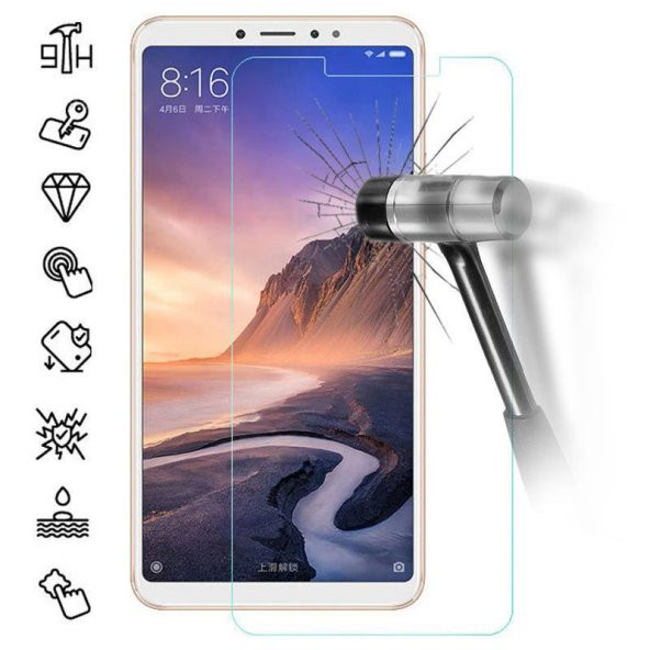 Xiaomi Mi Max 3 Temperli Kırılmaz Cam Ekran Koruyucu