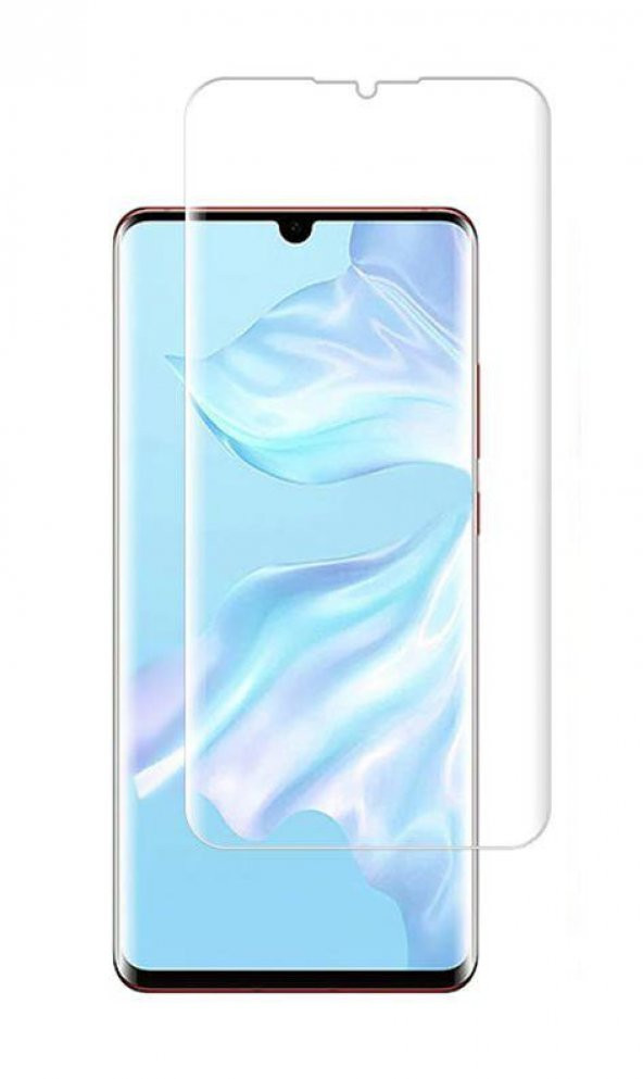 Huawei P30 Pro Tam Kapatan AntiŞok Ön Ekran Koruyucu (Cam Değil)