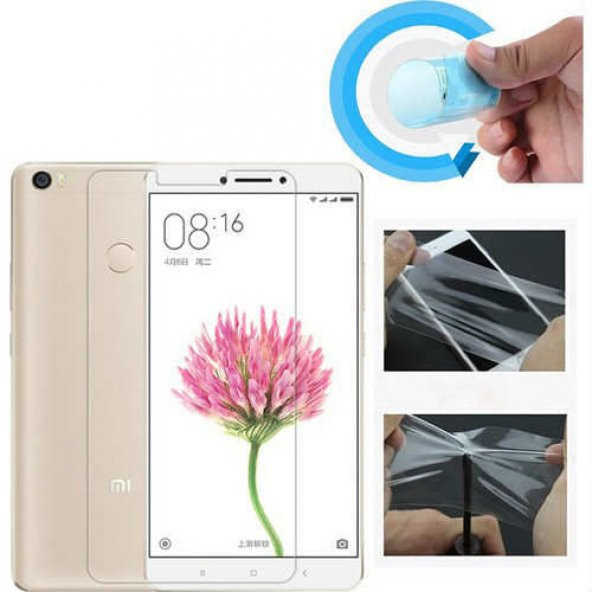 Xiaomi Mi Max 2 Esnek Nano Cam Ekran Koruyucu 9H Nano Teknoloji