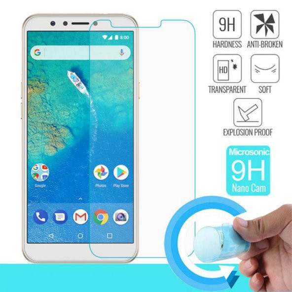 General Mobile GM 8 Nano Kırılmaz Ekran Koruyucu Plastik ve Cam Karışımı - 2