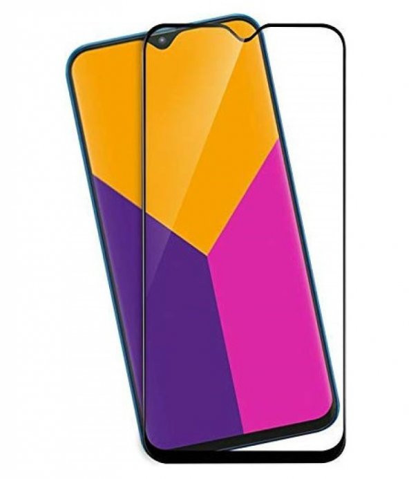 Samsung Galaxy A50 Tam Kaplayan 6D Nano Kırılmaz Cam Ekran Koruyucu Plastik ve Cam Karışımı