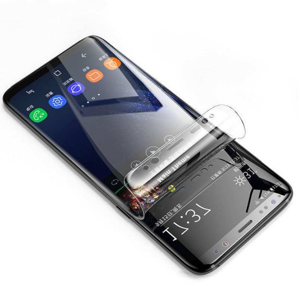 Samsung Galaxy S9+ Plus Tam Kapatan Full Body Anti Şok Ön Ekran Koruyucu (Cam Değil)