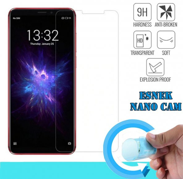 Meizu Note 8 Nano Kırılmaz Cam Ekran Koruyucu Plastik ve Cam Karışımı
