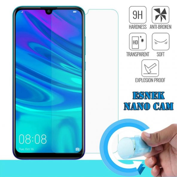 Huawei P Smart 2019 Nano Teknoloji Kırılmaz Cam Ekran Koruyucu Plastik ve Cam Karışımı