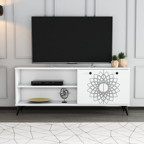 Moxen Mobilya TY1 Desenli Raflı Tv Ünitesi - 2