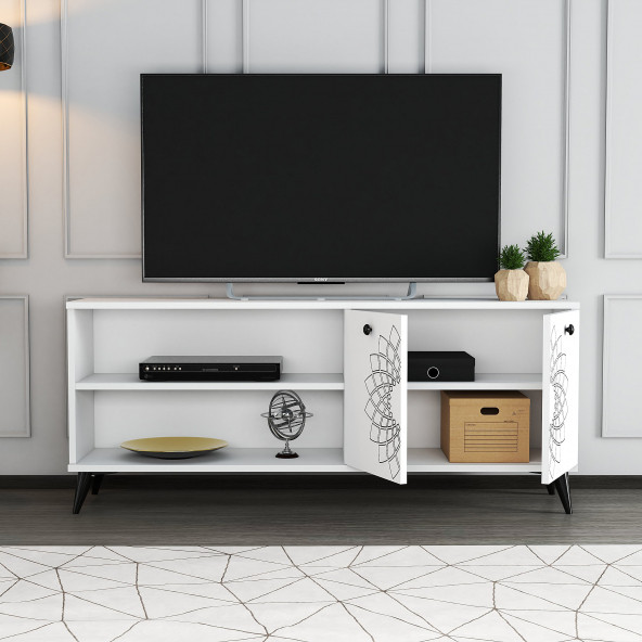 Moxen Mobilya TY1 Desenli Raflı Tv Ünitesi - 3