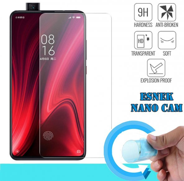 Xiaomi Mi 9T Nano Kırılmaz Cam Ekran Koruyucu Plastik ve Cam Karışımı
