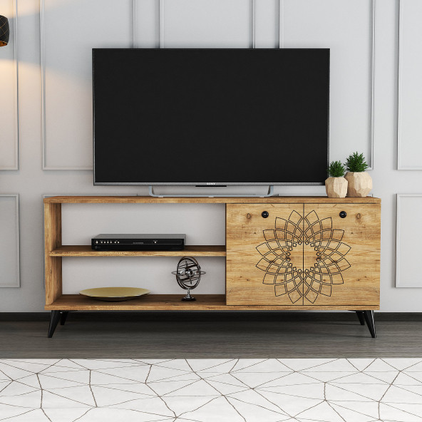 Moxen Mobilya TY3 Desenli Raflı Tv Ünitesi - 2