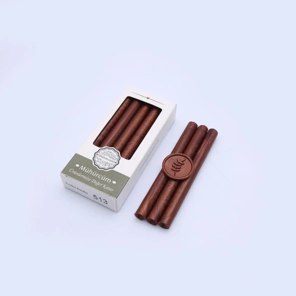 Mühür Mumu Çubuk 11mmx120mm 10 lu Paket Model: 513 KIZIL BRONZ - 3