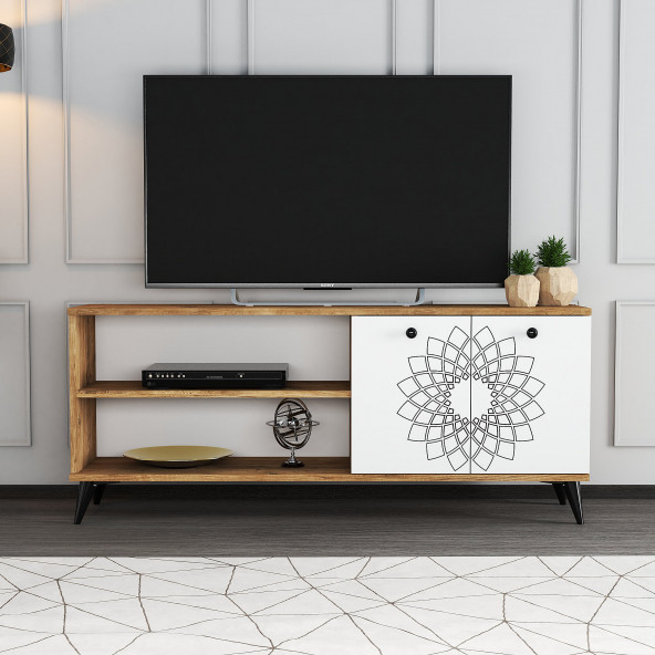 Moxen Mobilya TY4 Desenli Raflı Tv Ünitesi - 2