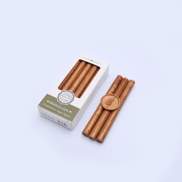 Mühür Mumu Çubuk 11mmx120mm 10 lu Paket Model: 516 BAKIR ALTIN - Resim 3