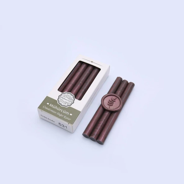 Mühür Mumu Çubuk 11mmx120mm 10 lu Paket Model: 531 SATEN PATLICAN - Resim 3