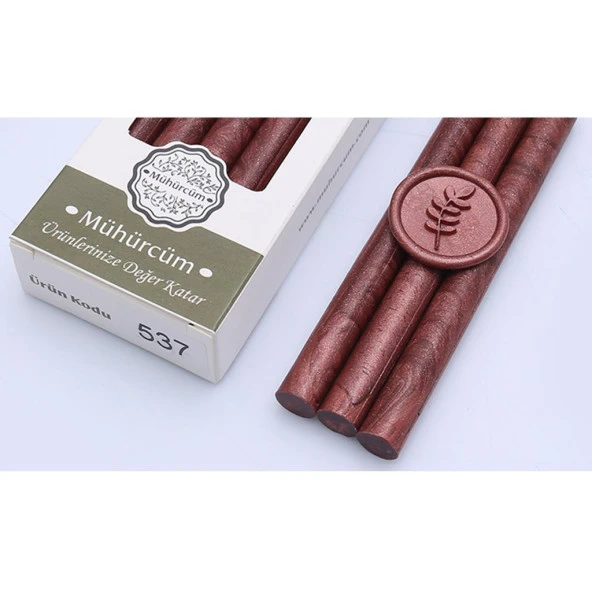 Mühür Mumu Çubuk 11mmx120mm 10 lu Paket Model: 537 GÜL BAKIR ürün görseli