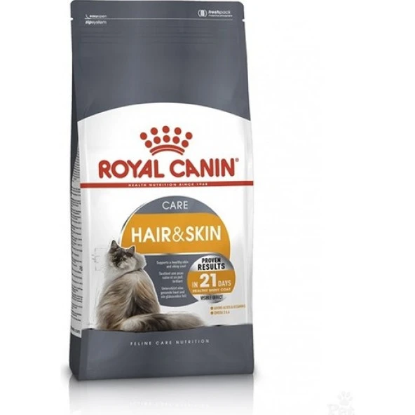 Royal Canin Fcn Hair&Skin Deri Ve Tüy Sağlığı İçin Yetişkin Kuru Kedi Maması 4Kg SKT:11.2024