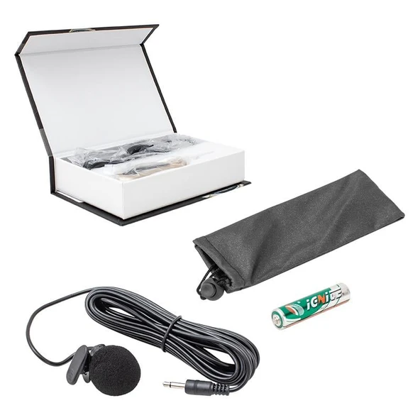 Magicvoice 5 Metre Kablolu Condenser Yaka Mikrofonu Mikrofon 3.5 mm Condenser 6.3 mm Jack Girişli Soketli Mandallı - 8