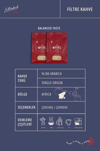 The Whirl Filtre Tanned 423°F Çekilmiş Kahve 1 kg - 3
