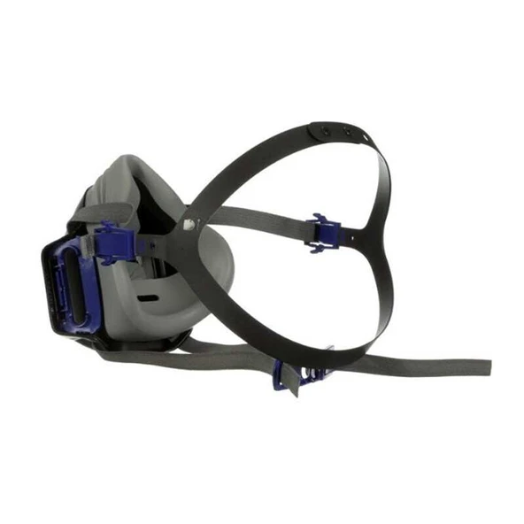 3M HF-802SD  Secure Click Orta Boy Yarım Yüz Maske - Resim 4