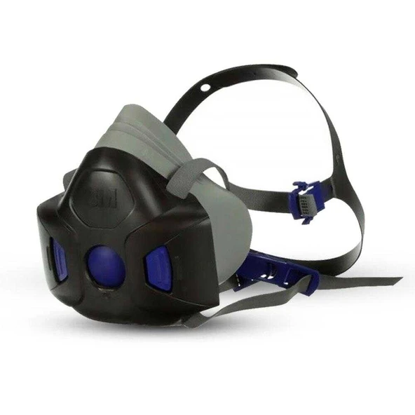 3M HF-802SD  Secure Click Orta Boy Yarım Yüz Maske - Resim 2