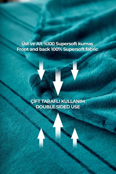 Mayer Supersoft Yumuşak Tek Kişilik Battaniye 150x230 cm - 8
