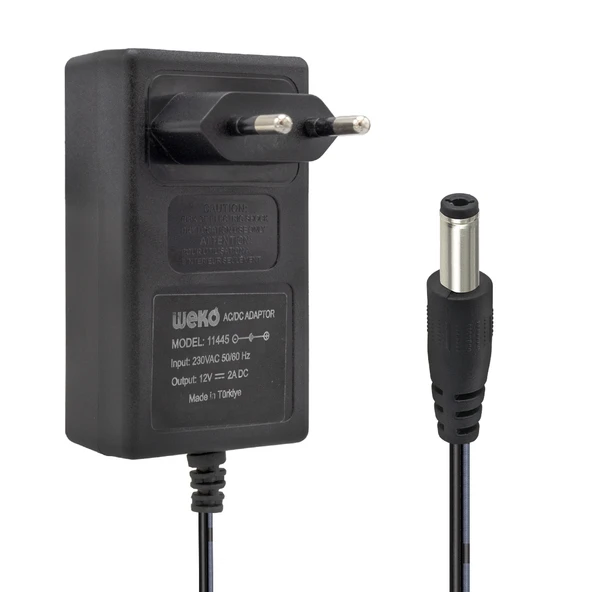 Ayt Weko 12 Volt 2 Amper 24 Watt Plastik Kasa Priz Tipi Adaptör 5.5x2.5 Uçlu - 4