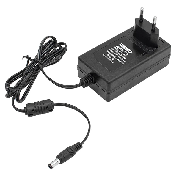 Ayt Weko 12 Volt 3.2 Amper 38 Watt Plastik Kasa Priz Tipi Adaptör 5.5x2.5 Uçlu - 5
