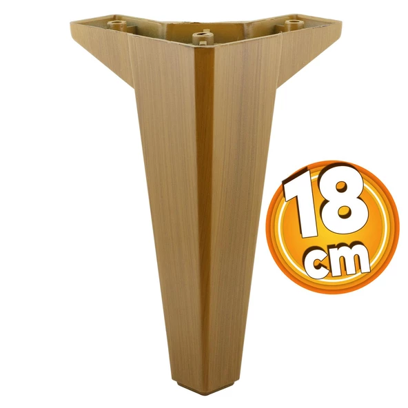 Sedir Mobilya Kanepe Tv Ünitesi Konsol Koltuk Ayağı Ahşap Desenli Koyu Ceviz Renk 18 Cm Ayakları