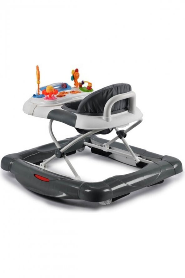 212 Royal Yürüteç Kahve müzikli Oyuncaklı Lüks Yürüteç  Örümcek - 2