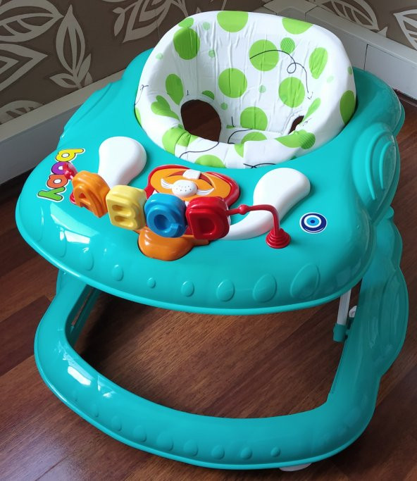 Boby Müzikli Yürüteç Çocuk Yürüteci Yeşil