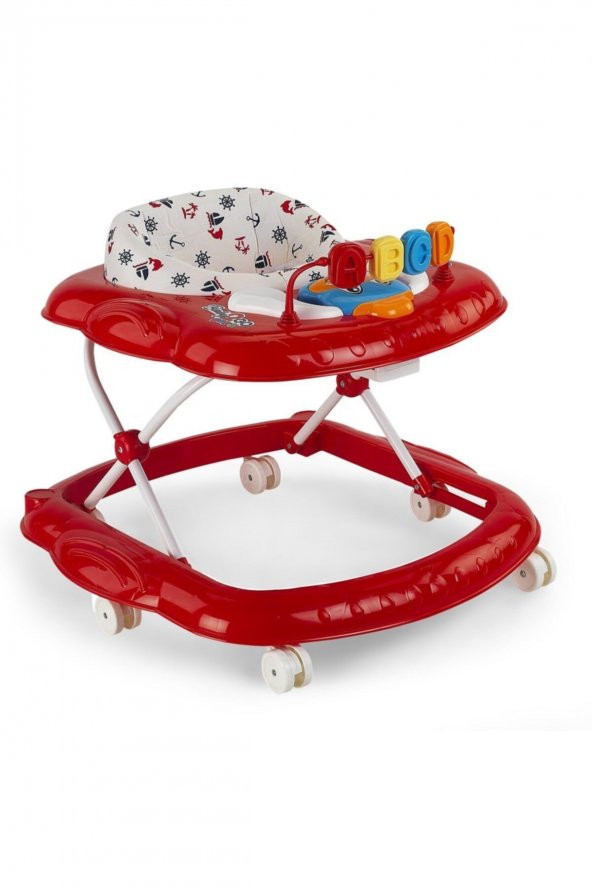 Budy Müzikli Yürüteç Bebek Yürüteci Kırmızı 2075