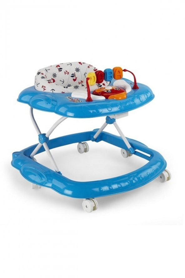 Budy Müzikli Yürüteç Bebek Yürüteci Mavi 2075