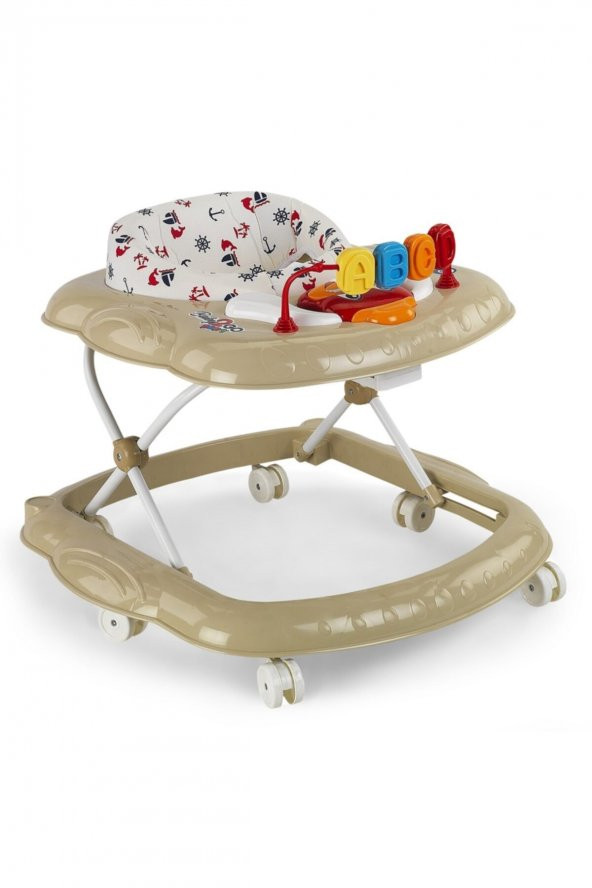 Budy Müzikli Yürüteç Bebek Yürüteci Kahverengi 2075